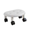 Low Roller Seating PU   Plastic Structure Movable   Wheels Stool for Living Room Baby Room