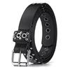 Adjustable PU Leather Belt Y2K Waist Belt Personality Rivet Waistband  Men