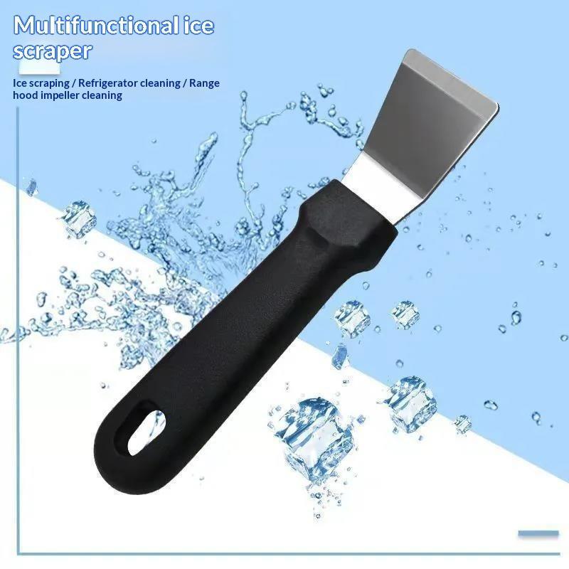 Stainless Steel Kitchen Scraper Nonslip Handle Strong Scraping Power Multi Use for Countertop Food Residue Cleaning