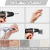 10/1PC Wall Mounted Mop Clips Holder Mop Organizer Rack with Screw Brush Broom Hanger Hooks Waterproof Bathroom Shelf Accessorie
