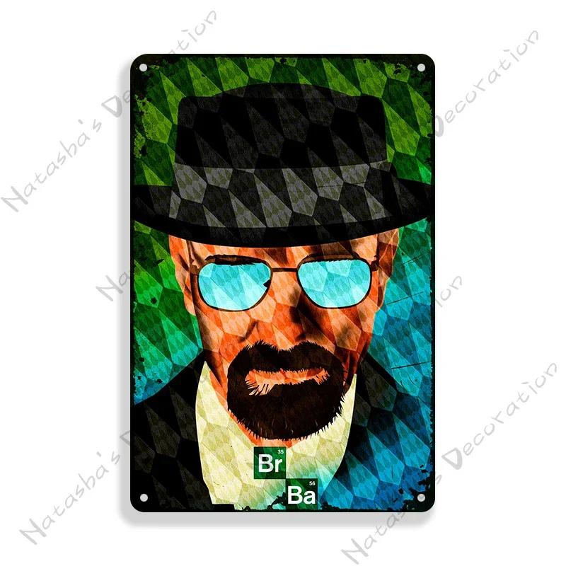 Breaking Bad Klassiker TV-Metallplakette Vintage-Metallposter Bar Club Wanddeko Alter Dekoteller Retro-Metallschilder Wandplatte
