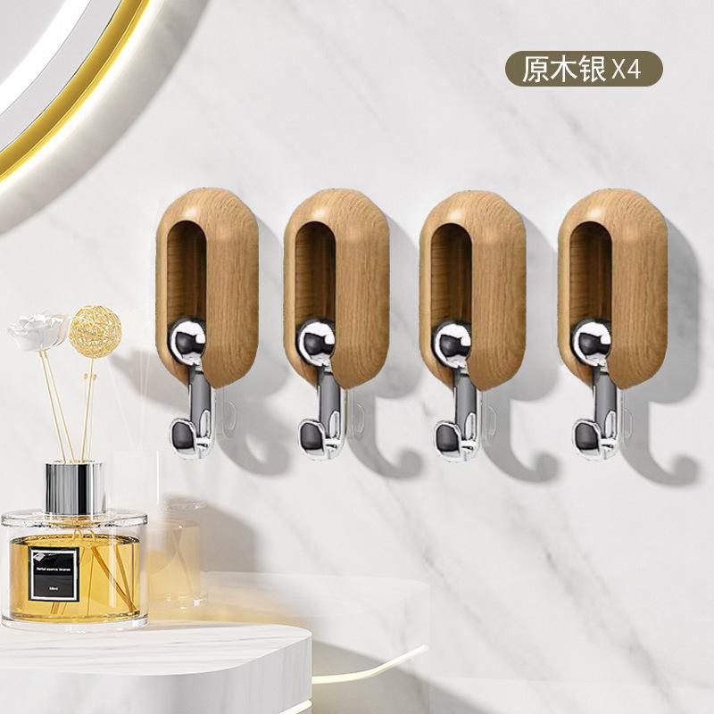 Household rotating hook, no punching and no marking adhesive hook