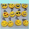 Cartoon Emoji Plush Keychain With Pp Cotton Soft Material For Decoration And Gift Giving