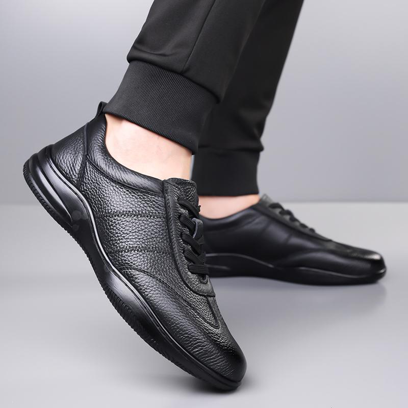 Fashion Casual Business Men's Leather Shoes Sports Comfort Style Design Daily Office Work High Quality Adult Shoes Lightweight Hot