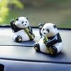New Car Decoration Solar Energy Decoration Shaking Head Doll Cute Panda Shape Decoration Gift Creative Interior Automotive