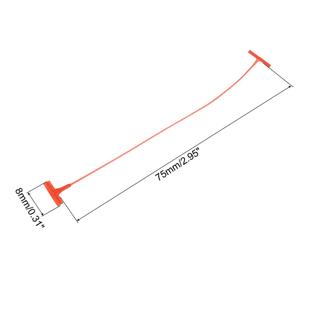 Red Standard Tagging Fasteners Plastic Regular Standard Price Tagging Barbs for Garment Price Tag Label Tagging Barbs