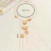 Temperament Geometric Round Piece Long Necklace Women'S Personality Y-Shaped Tassel Collarbone Chain