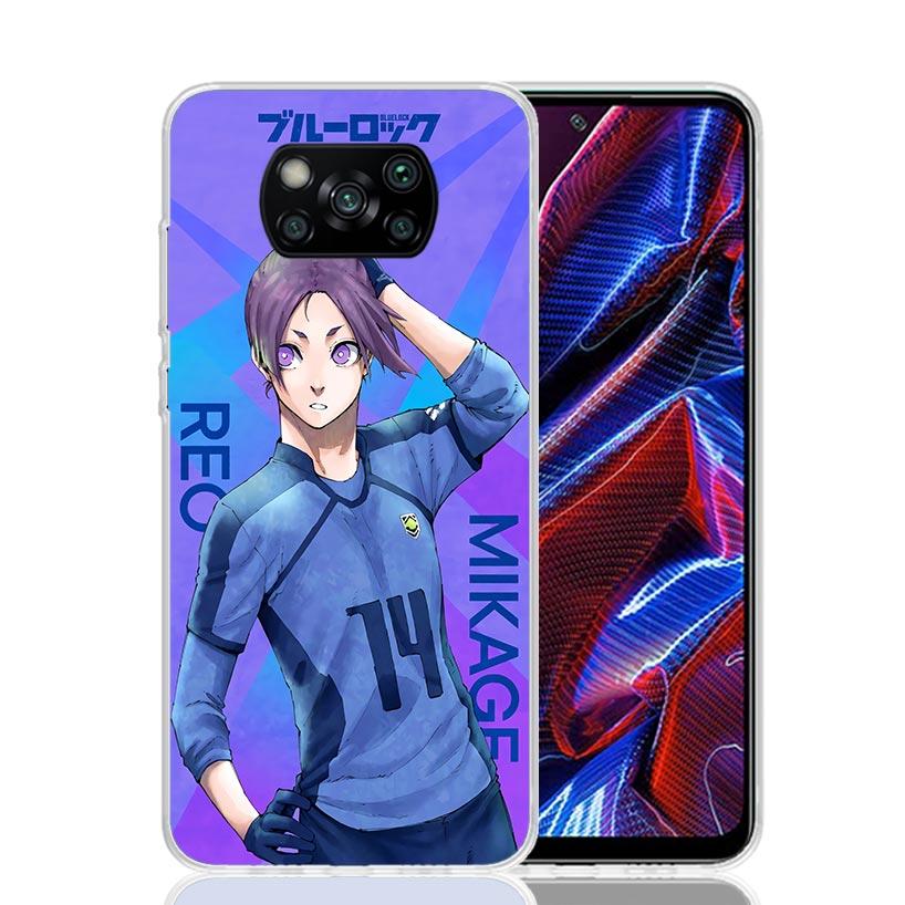 Hot Anime Blue Lock Phone Case For Xiaomi Poco X7 X6 X5 Pro F7 Ultra Redmi 15C 15 13 13C 12 12C 10 10A 10C 9 9A 9C 9T Cover Poco