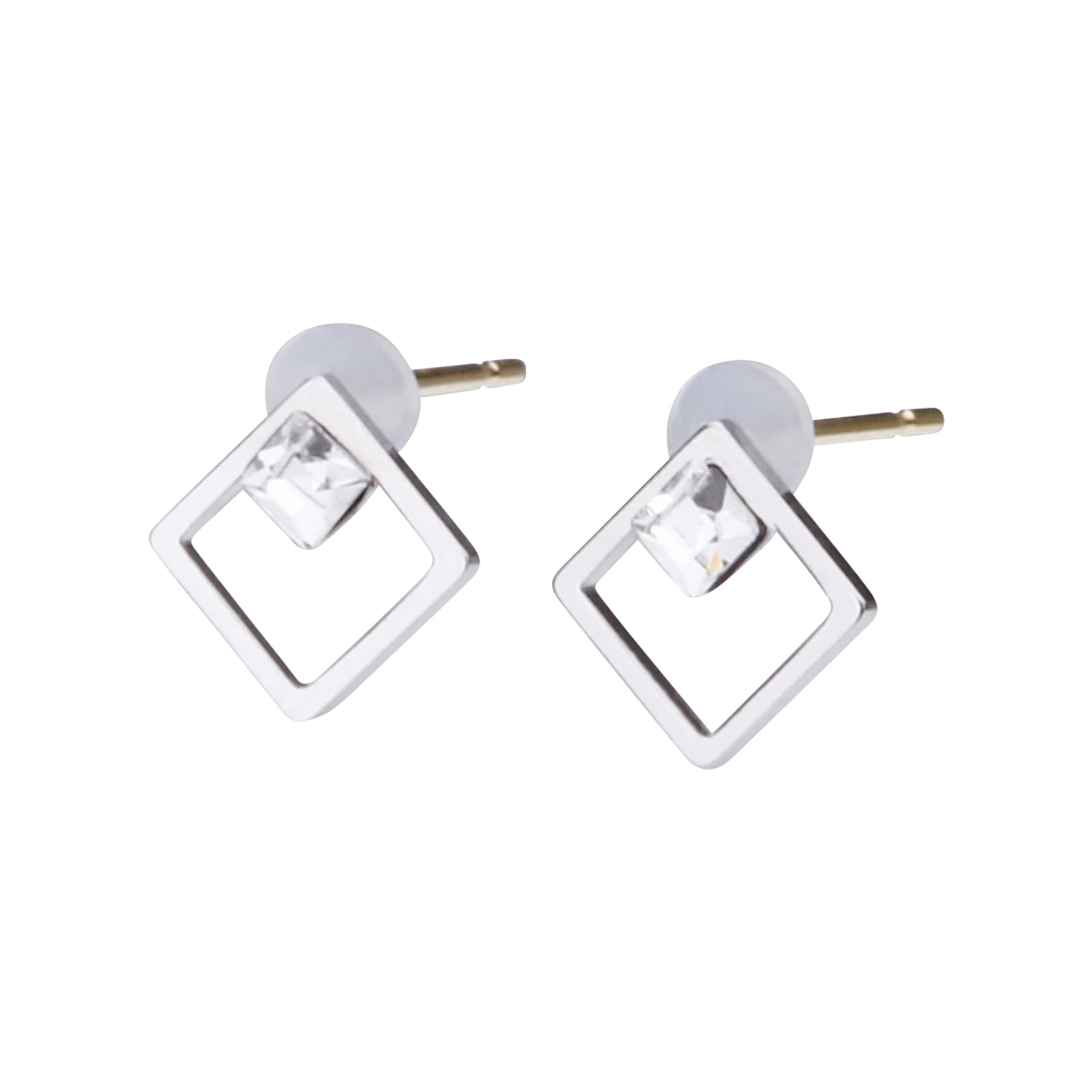 

LOKUMI Made in 18K K18 Petite Square Extra One Nickel Square Earrings, Japan, Gold, Post, K18, Hypoallergenic, Stud, Small, Small, Women s, Simple,