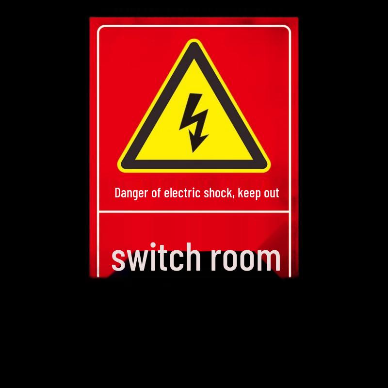 Electrical Distribution Room Safety Sign