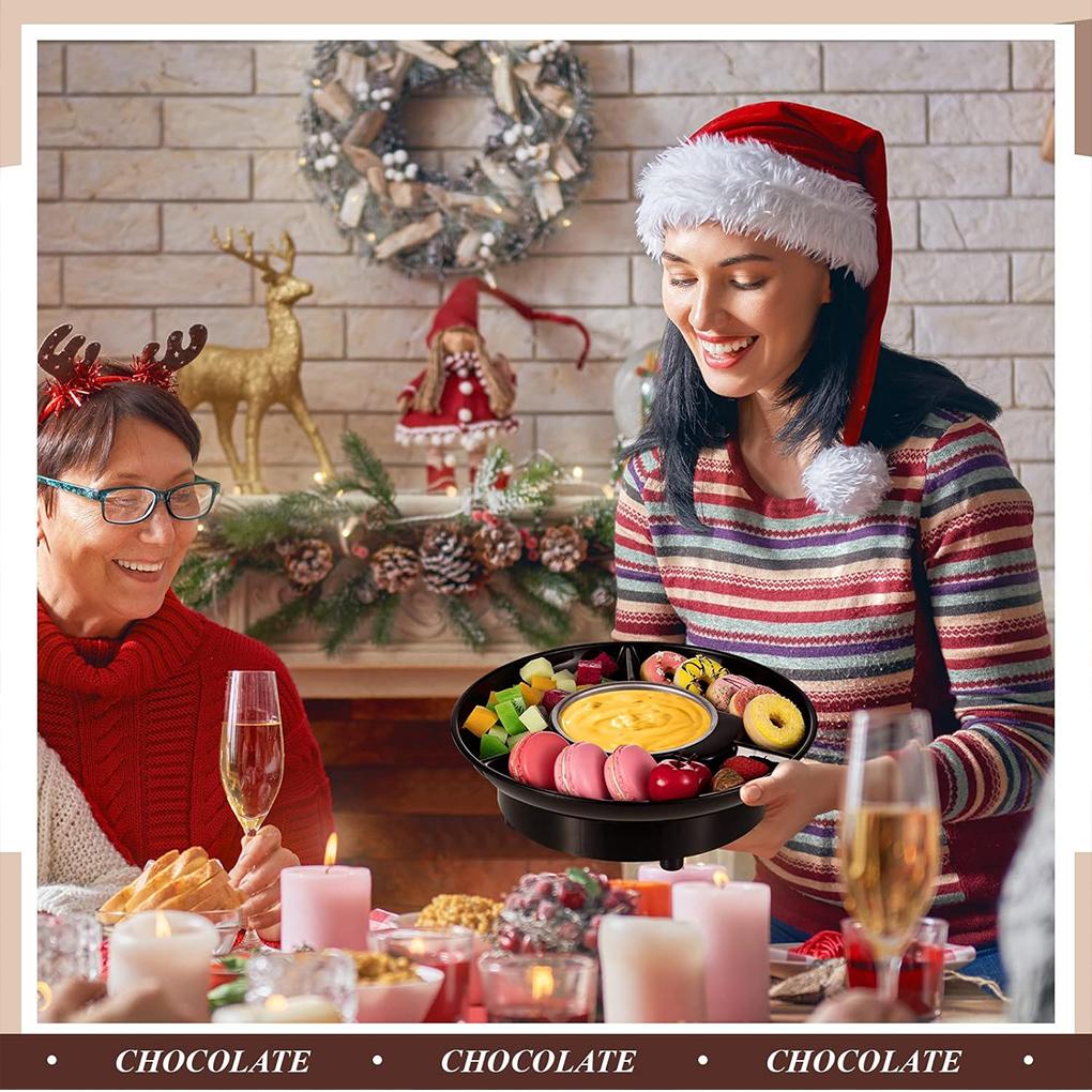 Chocolate Fondue Elegant Set Home And Electric Fondue House Set Melting Experience Or Parties Electric Set Minutes Kit