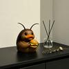 Cockroach Duck Figurine Cute Resin Duck Holding A Burger Ornament Collectible Cockroach Duck Sculpture for Home Office Desktop Car Dashboard Decor