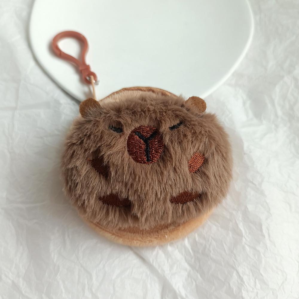 Creative Purse Cartoon Frog Animal Cute Zipper Plush Three-dimensional Coin Purse Pouch Purse Earphone Wallet Key Bag