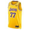 NBA Luka Doncic 77 Los Angeles Lakers Edycja Ikoniczna Odprowadzająca wilgoć Wygodny dzianinowy koszykarski trykot Unisex trykot DM6104-728