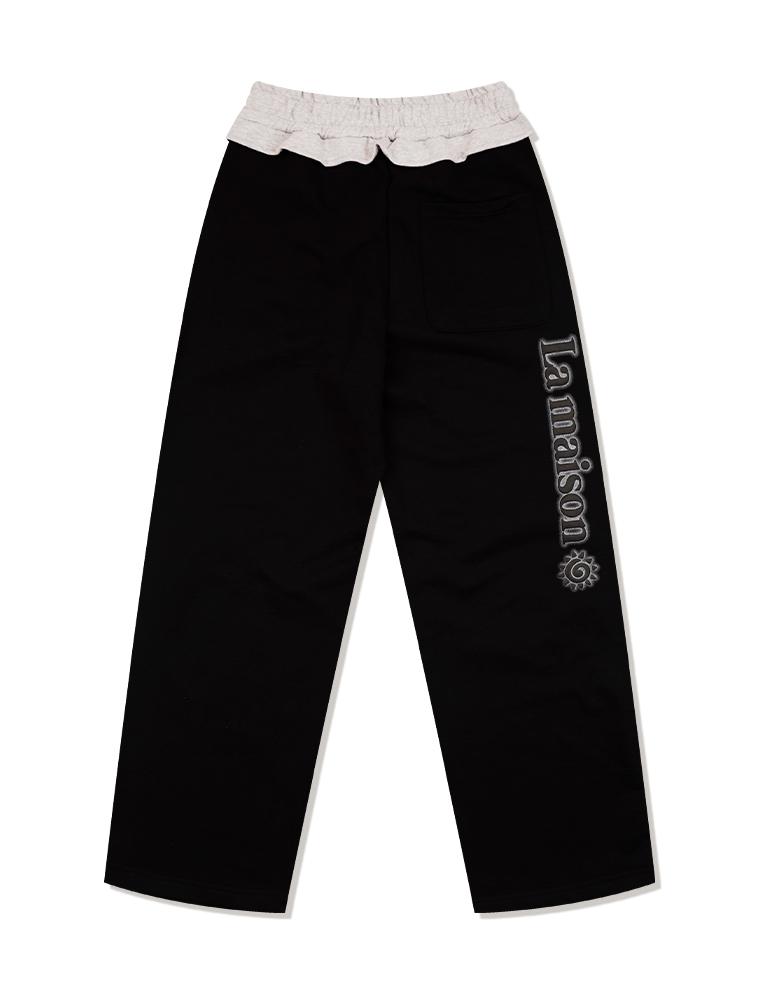 LA MAISON STUDIO Nine Curved Sweat Pants Black(Fcg1Pt734W)
