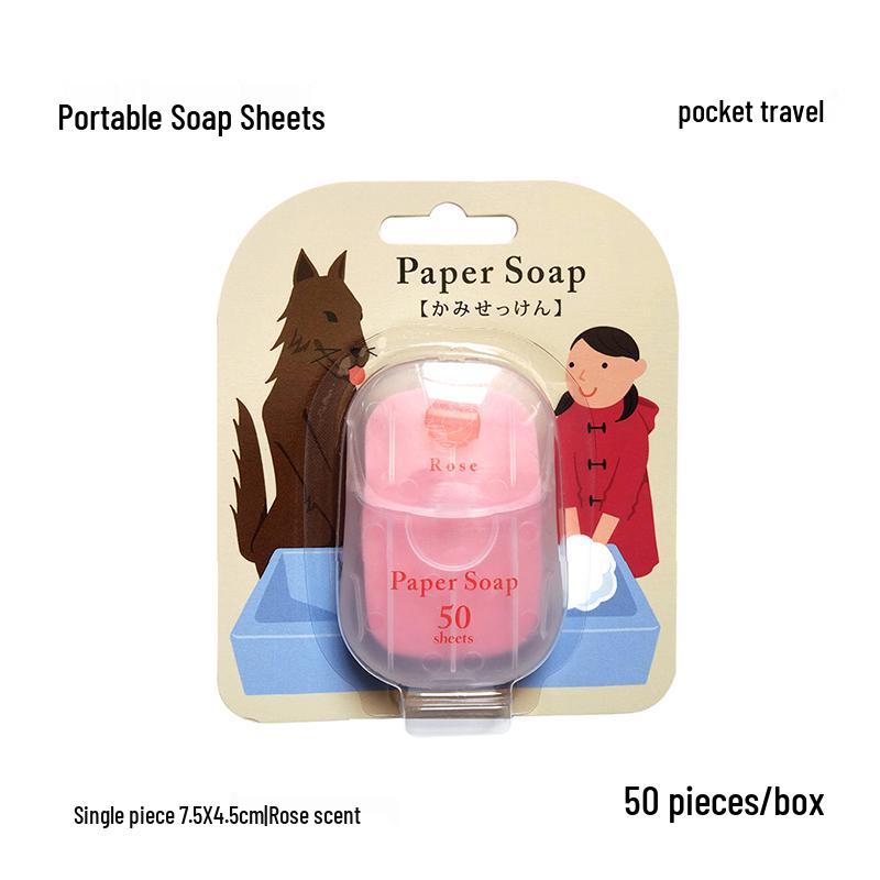 Portable Antibacterial Soap Sheets for Travel and School