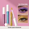 10 Colors Waterproof Liquid Eyeshadow High Shine Long-Lasting Sparkling Eye Shadow Metallic Pink Purple Party Stage Eyes Makeup Hallowmas