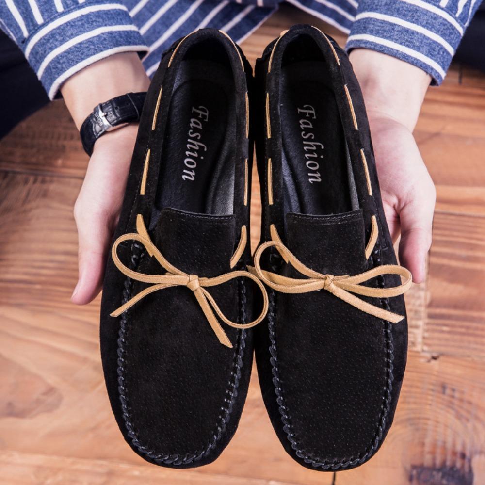 Luxury Men Loafers Soft Moccasins Summer Shoes Man High Quality Mens Shoes Casual Suede Genuine Leather Driving Flats