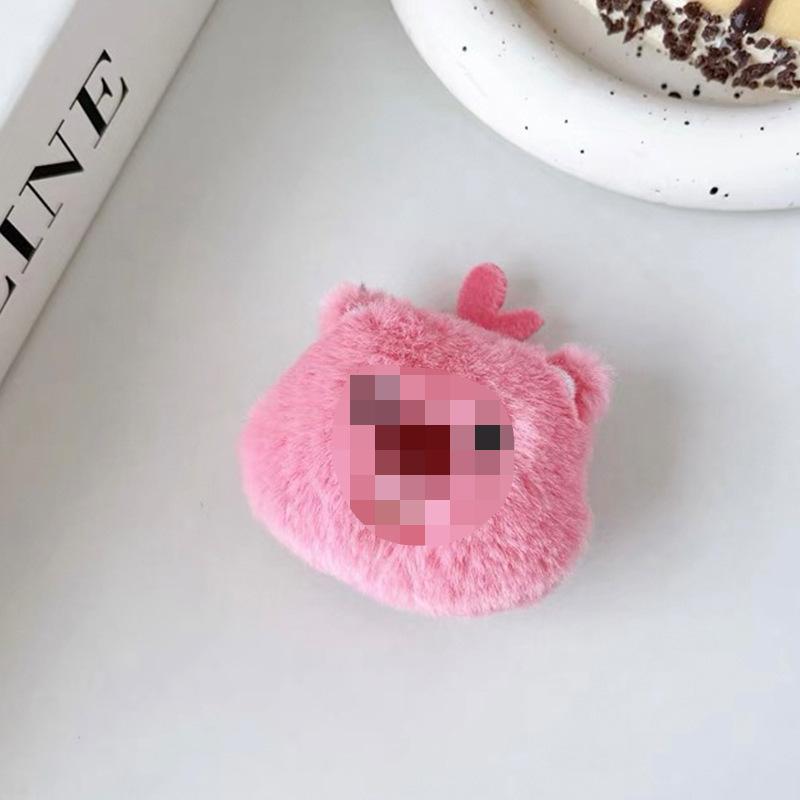 Plush Cartoon Mobile Phone Airbag Bracket, Back Sticker, Puppy Bear Wind Girl, Desktop Watching Drama Support Rack, Portable