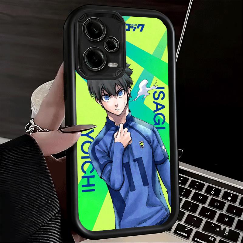 Phone Case for Xiaomi Redmi Note 15 14 13 Pro Plus Anime Blue L-Lock Desgin Shell 12S 11 11S 11T 5G 14S Soft Silicone Funda