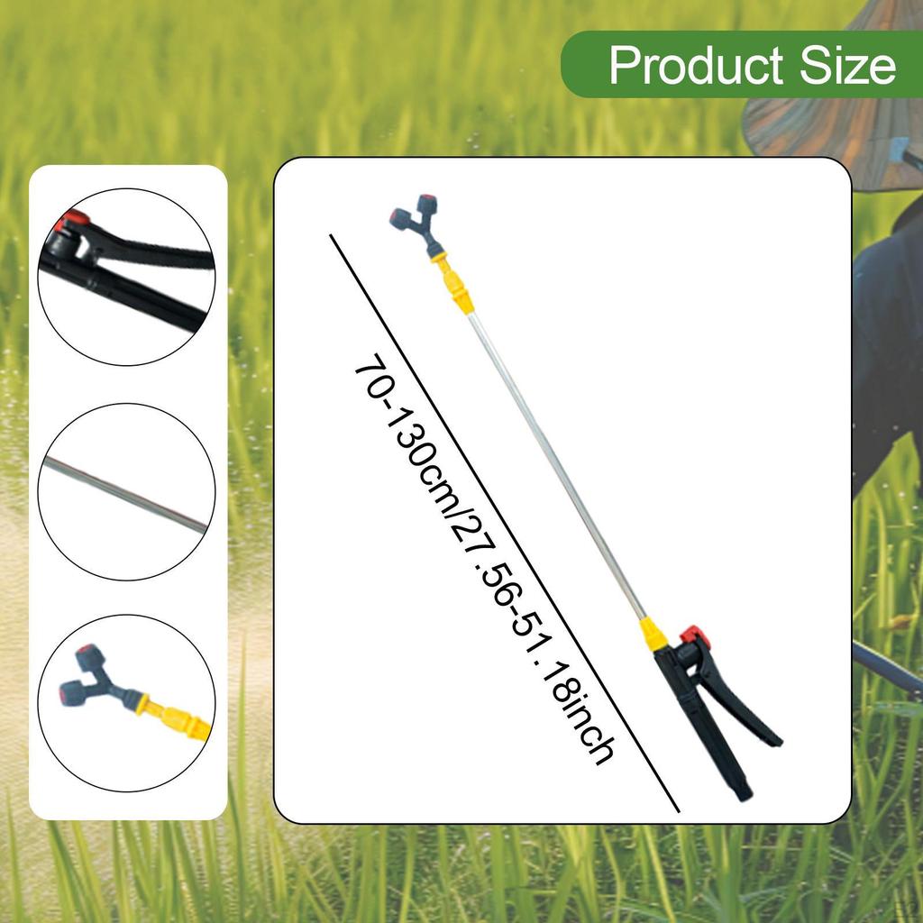 Retractable Spray Pole Garden Accessory 70cm-130cm Extension for Outdoor Use