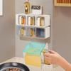Seasoning Box Moisture Sealed Freshness Locked Container Wall Mounted Partitioned Storage Spice Jar for Kitchen