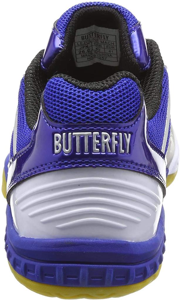 Butterfly Resoline Mach Table Tennis Shoes Size Size 25cm (Unisex), 93630, Blue/White,