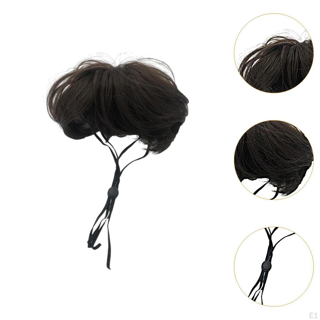 Wig Halloween Easy to Wear Elastic Belt Accessories Pet Costume Wigs Puppy for Birthday