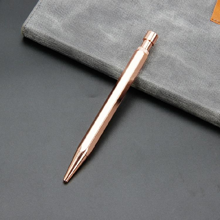 2Pcs Hexagonal Metal Ballpoint Pen Office Signing Pen for Office School 1.0mm Pen Tip Smooth To Write