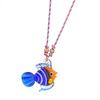 Elegant Fish Pendant Necklace Adjustable Chain Necklace Glass Charm Necklace Fashion Accessory Present for Women