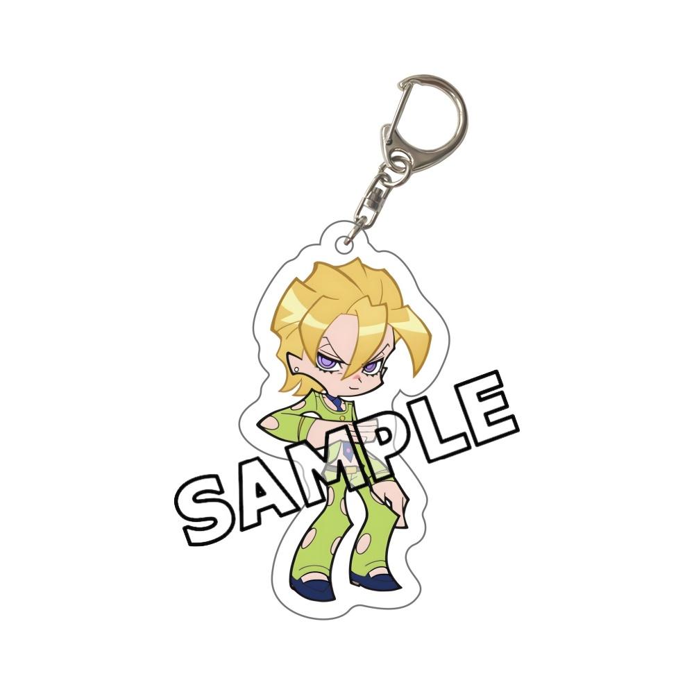 2026 New JoJo Bizarre Adventure Chibi Acrylic Keychain JJBA Jotaro Giorno Jolyne Dio Josuke Bruno Keyring Kawaii Anime Bag Gift