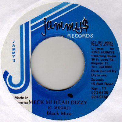 

7inch Record BLACK MICE - Meck Mi Head Dizzy NONE Jammy s Records 1995 Jamaica Reggae, Ska & Dub Used