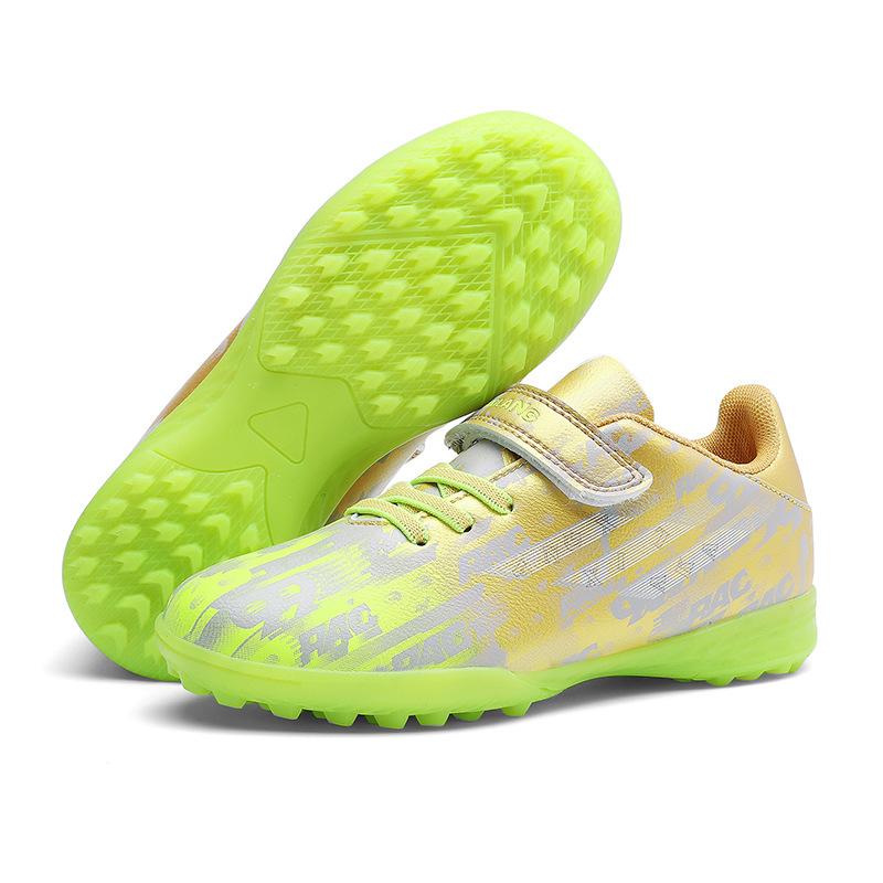 Mandarin duck children primary school children football shoes competition training sports shoes football Velcro free lace-up