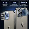 Titanium Metal Camera Lens Protector Cover for iPhone 16 Pro Max 15 Pro 14 Plus 16 Apple Camera Tempered Glass Screen Protection