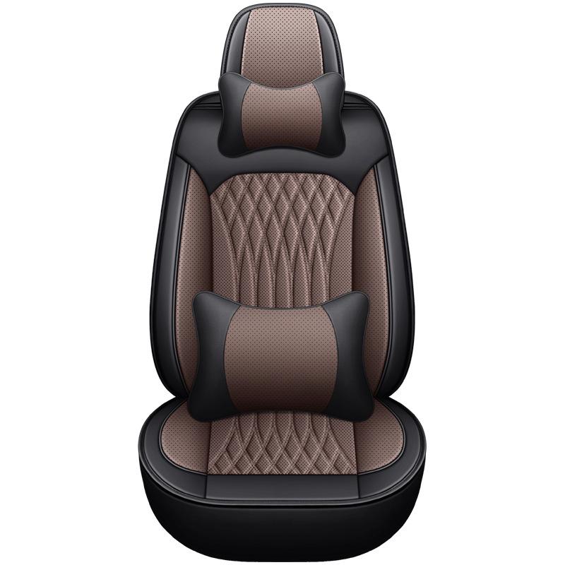 Universal Full-Wrap Nappa Leather Sports Car Seat Cover Cushion