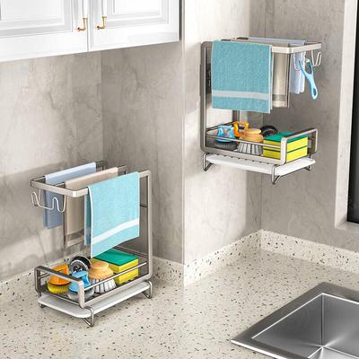 Multifunctional Kitchen Sink Drainer & Organizer Rack