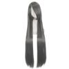 100cm Colored Straight Bangs Women's Synthetic Wig Heat Resistant Fiber Multi Color Party Anime Roleplay Free Wig Cap