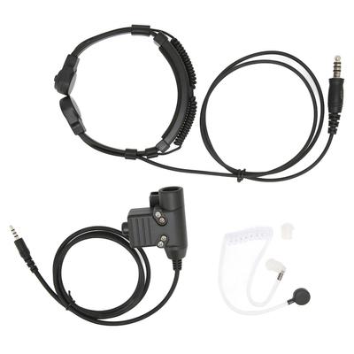 Boğaz Mikrofonlu Kulaklık 7.1mm Fişli Telsiz Kulaklığı U94 PTT ile 3.5mm Cep Telefonu için