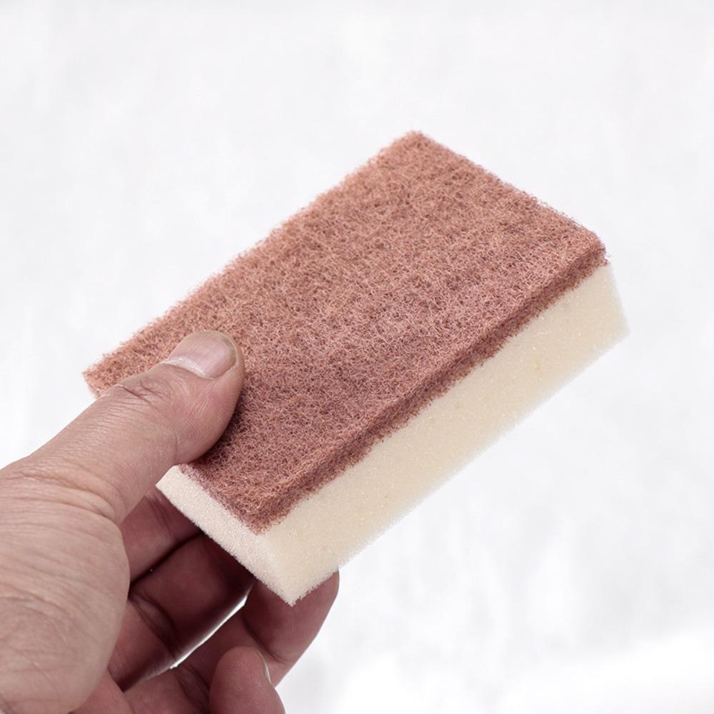 Double-Sided Household Emery Cleaning Accessories Dishwashing Sponge Scouring Pad Magic Sponge