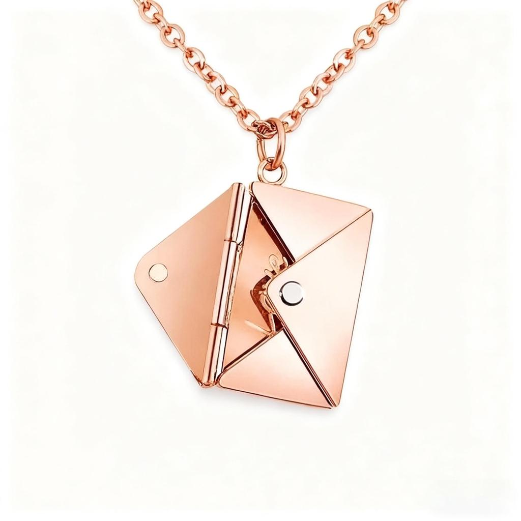 Personalized Titanium Steel Love Letter Necklace - Engravable Fashionable Women's Clavicle Chain