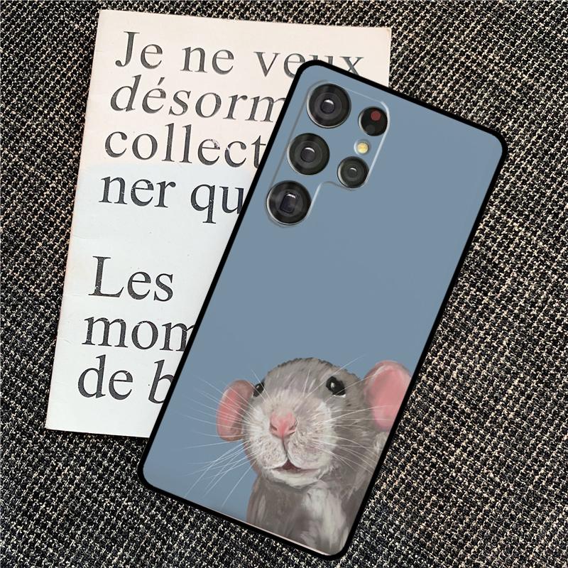 Mouse Rat For Samsung Galaxy S24 S23 Ultra S22 S20 S21 FE S8 S9 S10 Note 10 Plus 20 Ultra Phone Case
