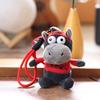 Cartoon Dark Horse Plush Keychain Letter Horse Dolls Pendant Creative Bag Hanging Pendant  Gift