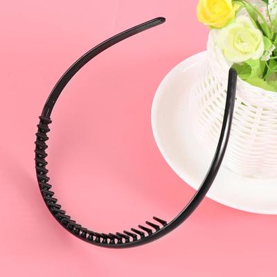 1/2 Pcs New Plastic Black Soccer Headband Men Hair Clip Sports Hairband Toothed