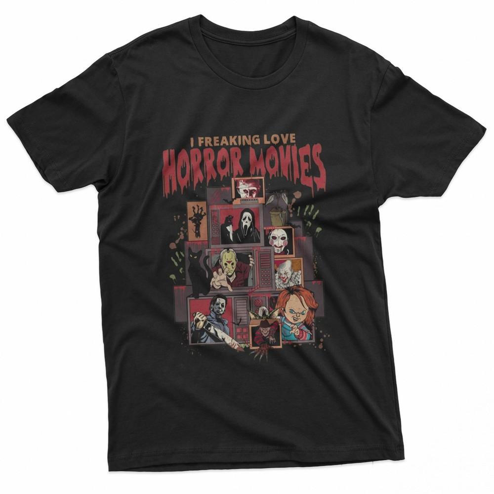 I Freaking Love Halloween Movies Tee TShirt Unisex T-Shirt XXXL