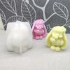 3D Long Eared Rabbit Silicone Candle Mold DIY Rabbit Gypsum Soap Resin Crafts Cement Mold Chocolate Cake Baking Tools Home Gifts