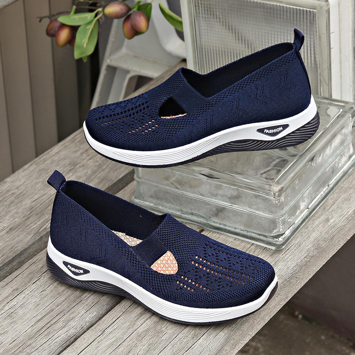 

Женская тканевая обувь, дышащая женская обувь больших размеров 41 синий