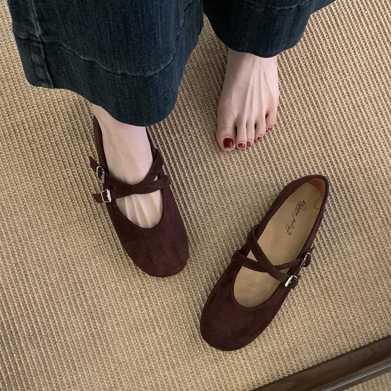 

Мода Bailamos Осень Бренд Женские Балетки Круглый Носок Неглубокие Слипоны Балетки Повседневные Балетки Мягкая Кожа Элегантные Туфли для Платья 40