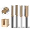 1/4inch Shank Straight Router Bits Woodworking Carving 3 Flute Wood Engraving Milling Cutter Industrial Accessories