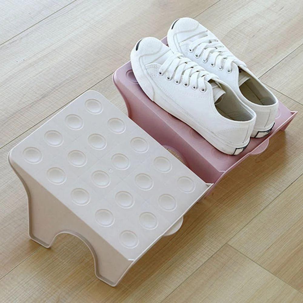 Plastic Save Space Double Layer Economy Shoe For Home Use Storage Tool Shoe Rack Storage Shelf