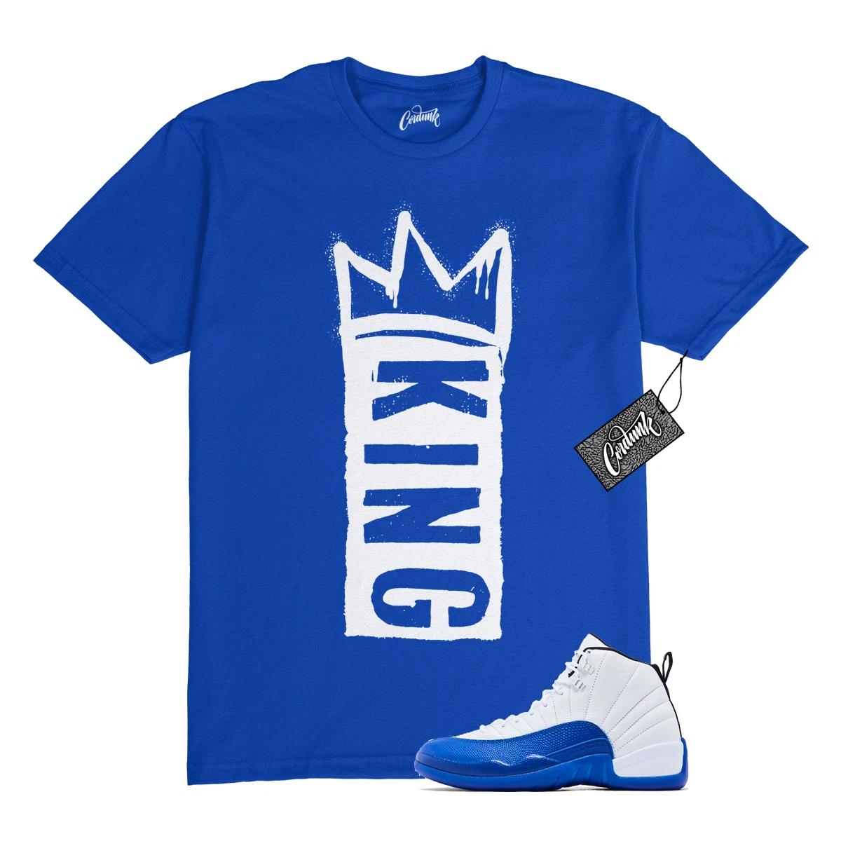 12 Blueberry Game Royal White Black T Shirt to Match K1 100